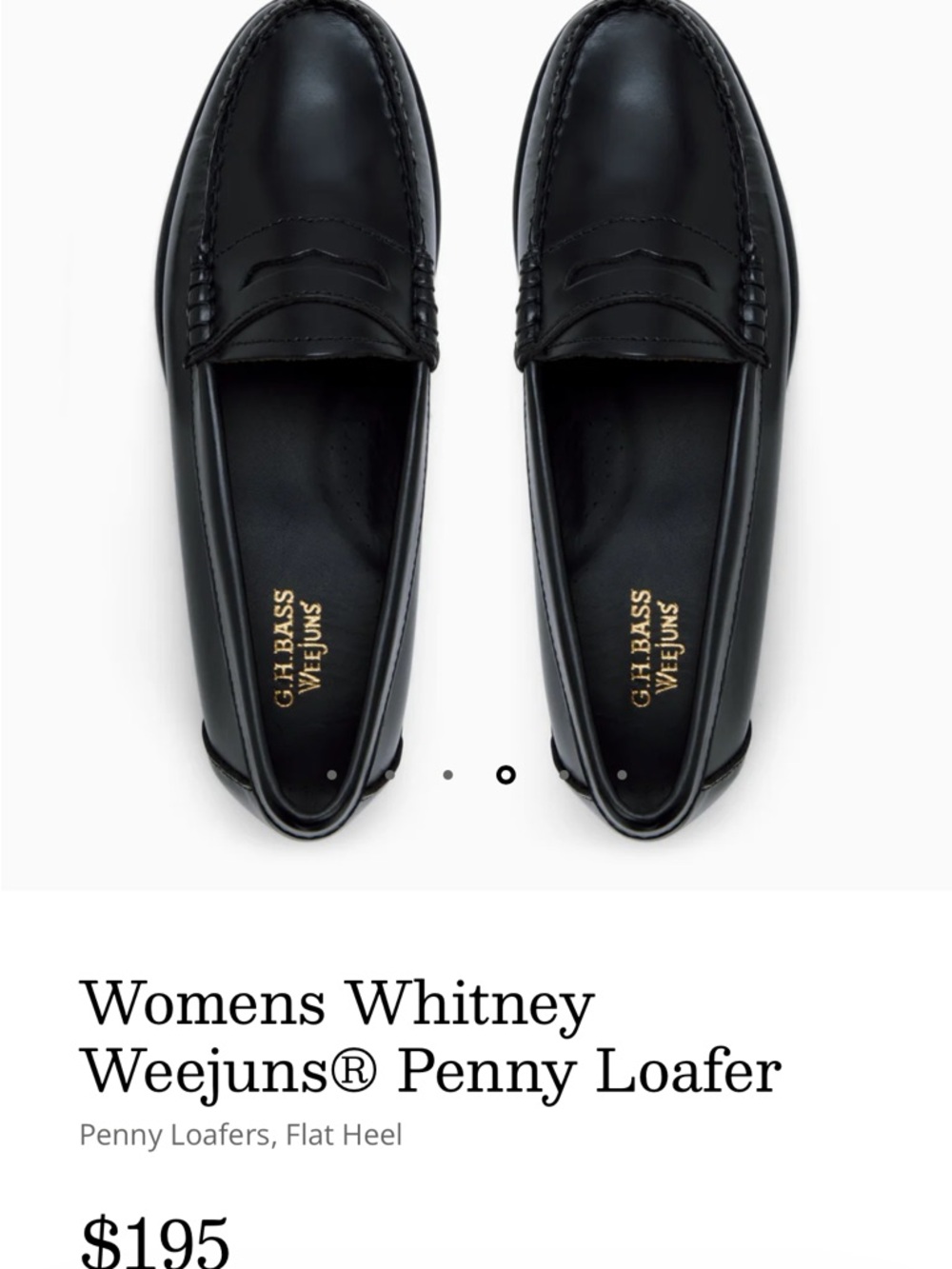 Womens Whitney Weejuns® Penny Loafer - Black